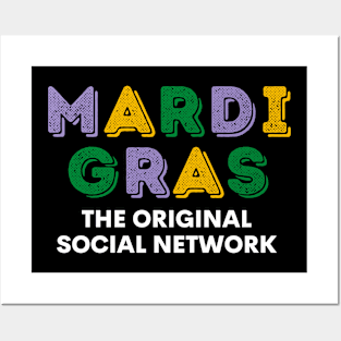 Mardi Gras: The original social network Posters and Art